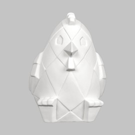 Ceramic Bisque Chicken Facet-ini Ceramic Bisque Chicken Facet-ini